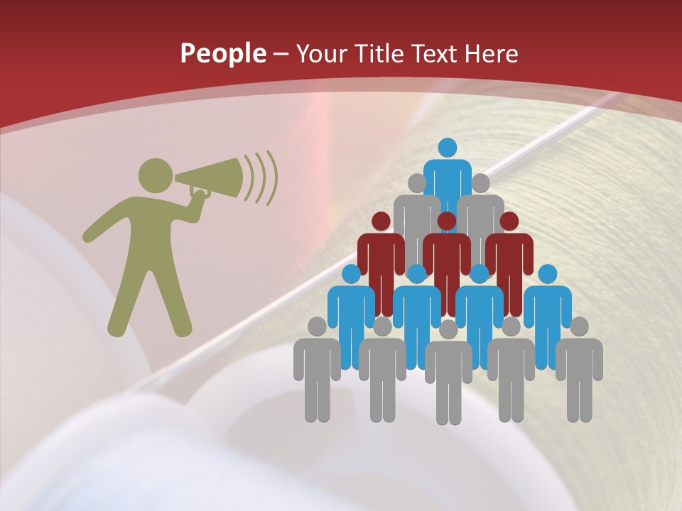 Yarn Fabric Abstract PowerPoint Template