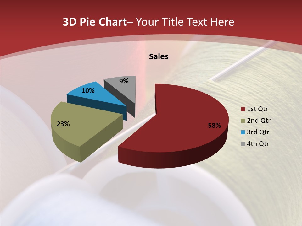 Yarn Fabric Abstract PowerPoint Template