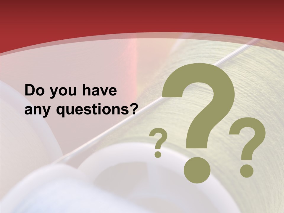 Yarn Fabric Abstract PowerPoint Template