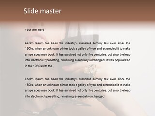 Portrait Of Beautiful Woman With Glass Red Wine PowerPoint Template