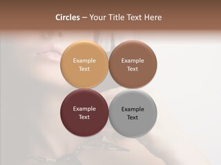 Portrait Of Beautiful Woman With Glass Red Wine PowerPoint Template