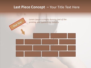 Portrait Of Beautiful Woman With Glass Red Wine PowerPoint Template