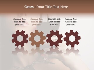 Portrait Of Beautiful Woman With Glass Red Wine PowerPoint Template