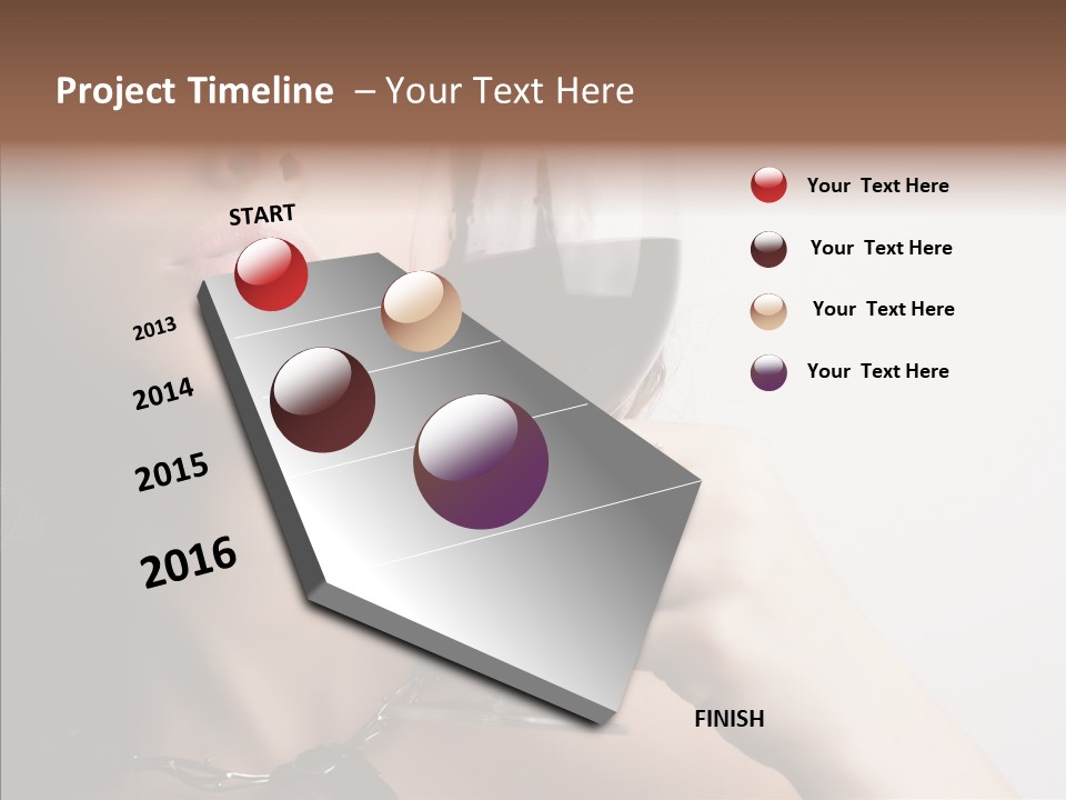 Portrait Of Beautiful Woman With Glass Red Wine PowerPoint Template