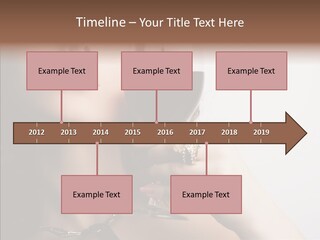 Portrait Of Beautiful Woman With Glass Red Wine PowerPoint Template