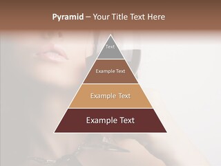 Portrait Of Beautiful Woman With Glass Red Wine PowerPoint Template