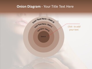 Portrait Of Beautiful Woman With Glass Red Wine PowerPoint Template