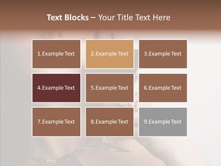 Portrait Of Beautiful Woman With Glass Red Wine PowerPoint Template