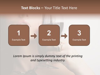 Portrait Of Beautiful Woman With Glass Red Wine PowerPoint Template