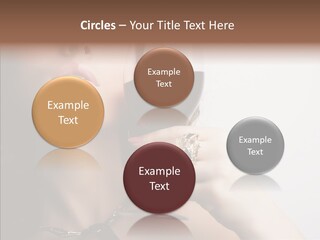 Portrait Of Beautiful Woman With Glass Red Wine PowerPoint Template