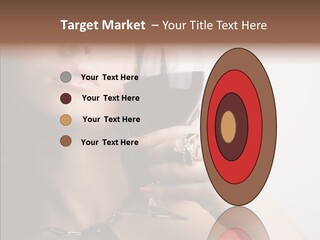 Portrait Of Beautiful Woman With Glass Red Wine PowerPoint Template