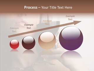 Portrait Of Beautiful Woman With Glass Red Wine PowerPoint Template