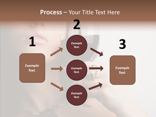 Portrait Of Beautiful Woman With Glass Red Wine PowerPoint Template
