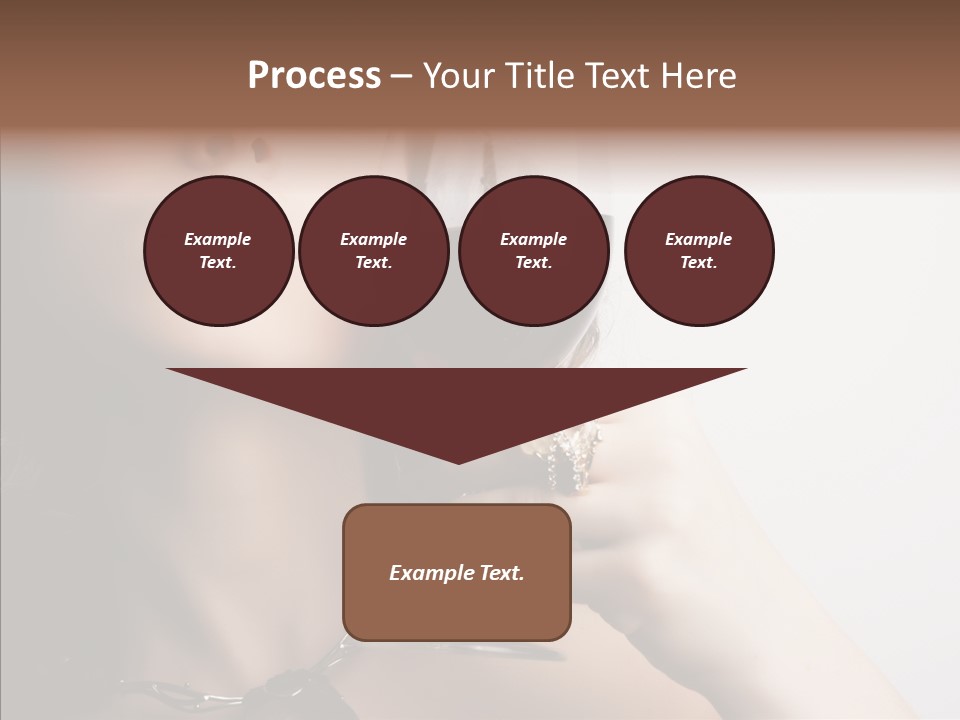 Portrait Of Beautiful Woman With Glass Red Wine PowerPoint Template