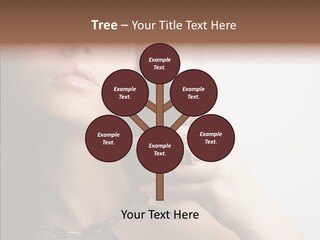 Portrait Of Beautiful Woman With Glass Red Wine PowerPoint Template