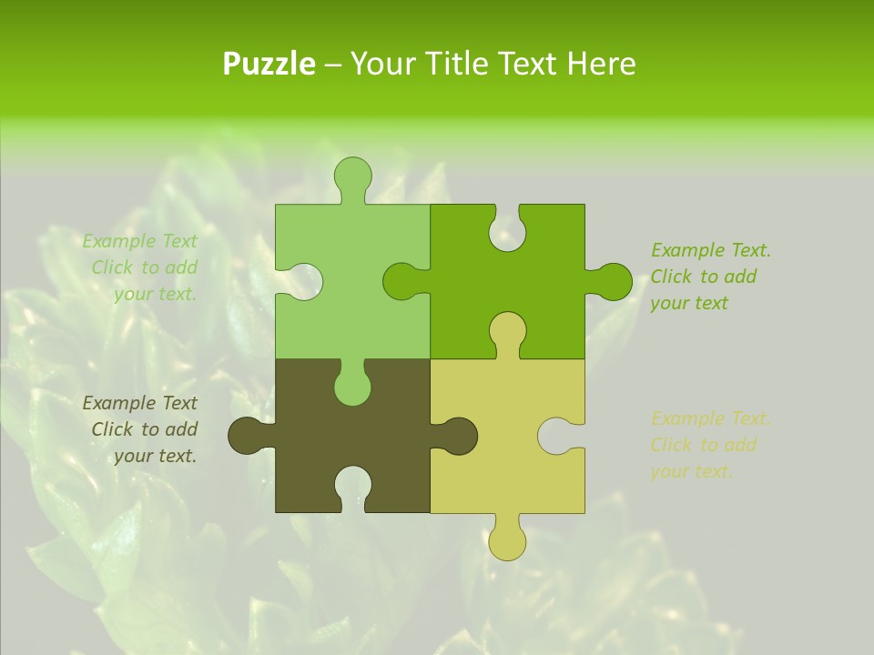 Close Leafy Harvest PowerPoint Template