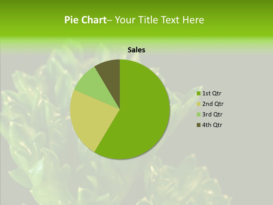 Close Leafy Harvest PowerPoint Template