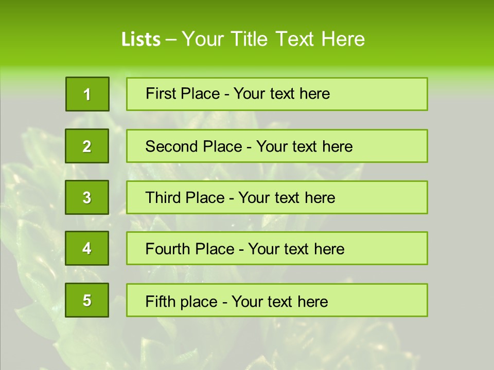 Close Leafy Harvest PowerPoint Template