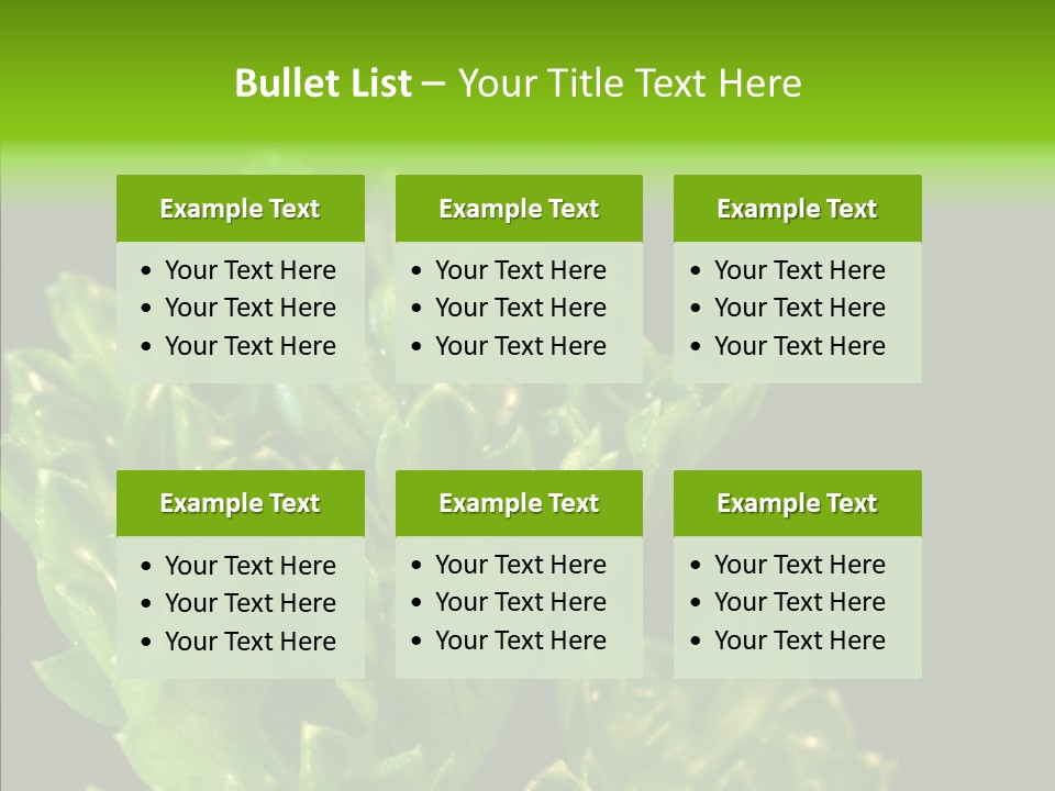 Close Leafy Harvest PowerPoint Template