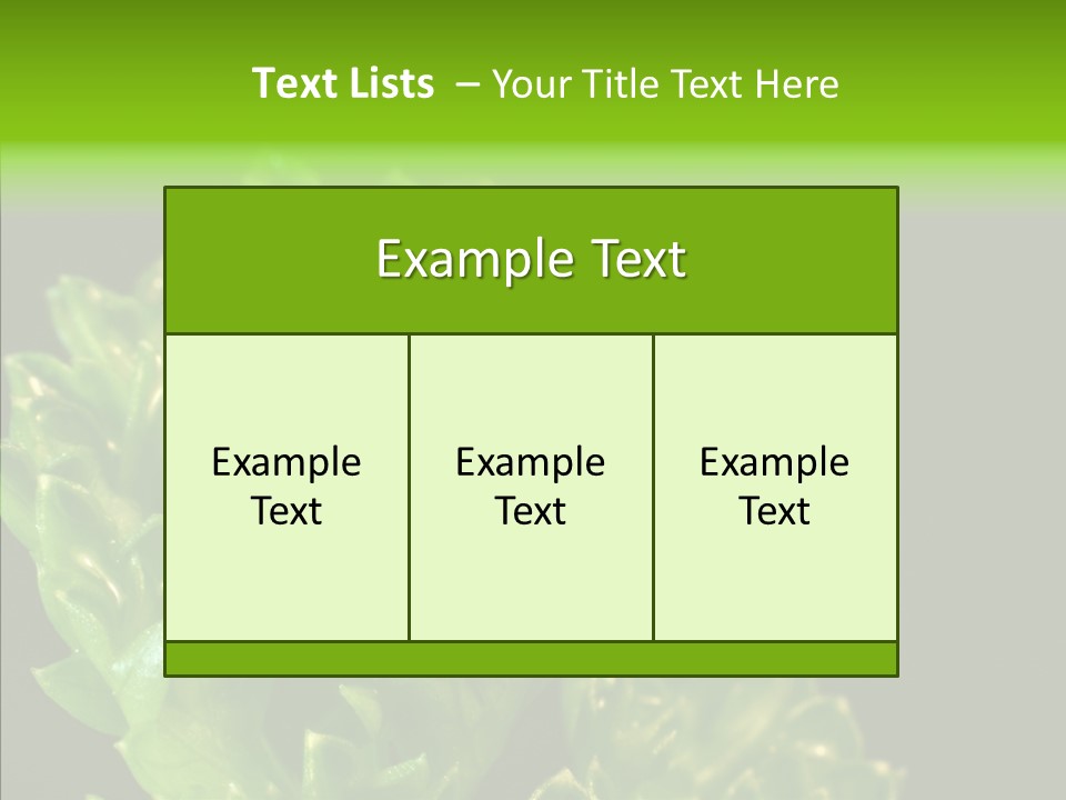 Close Leafy Harvest PowerPoint Template