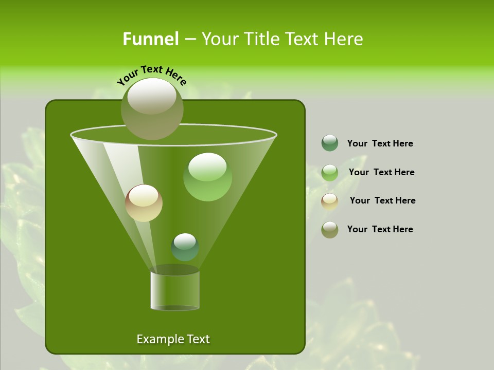 Close Leafy Harvest PowerPoint Template