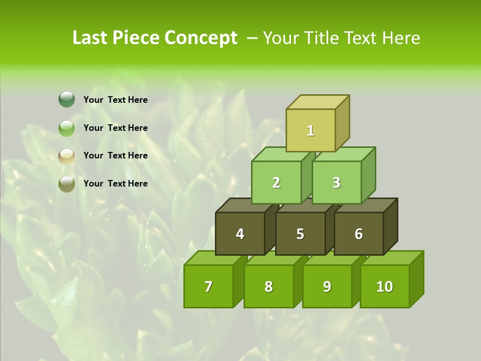 Close Leafy Harvest PowerPoint Template