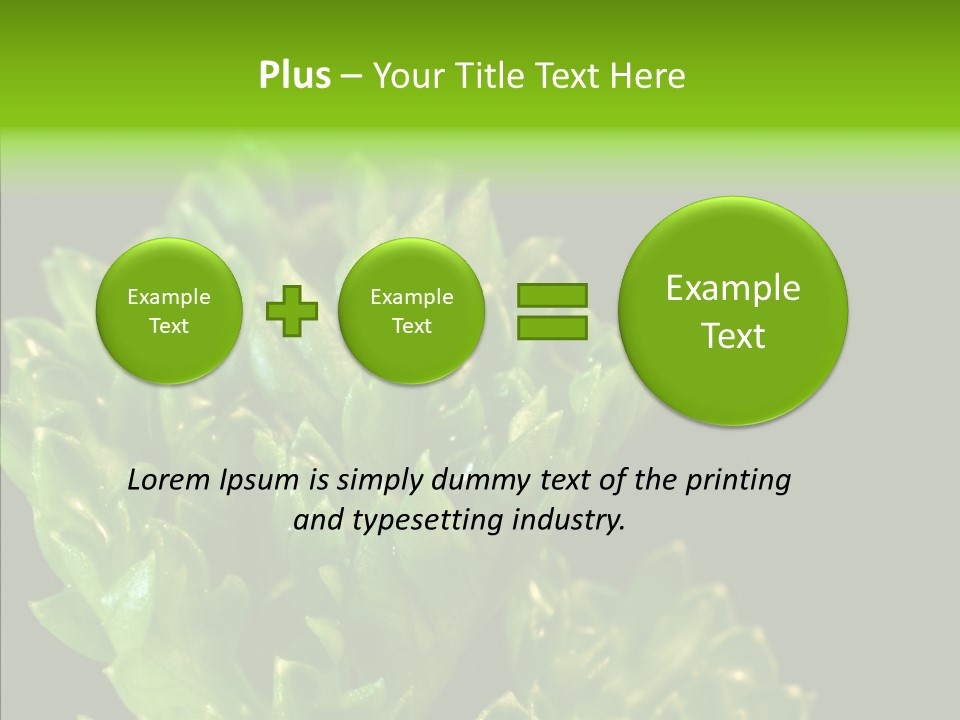 Close Leafy Harvest PowerPoint Template