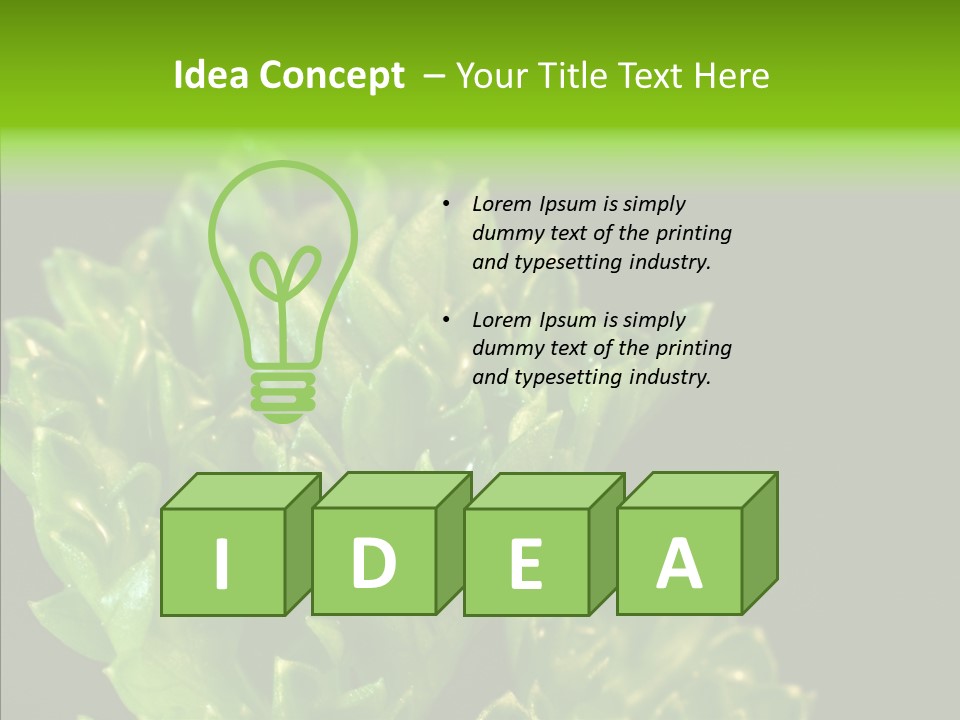 Close Leafy Harvest PowerPoint Template