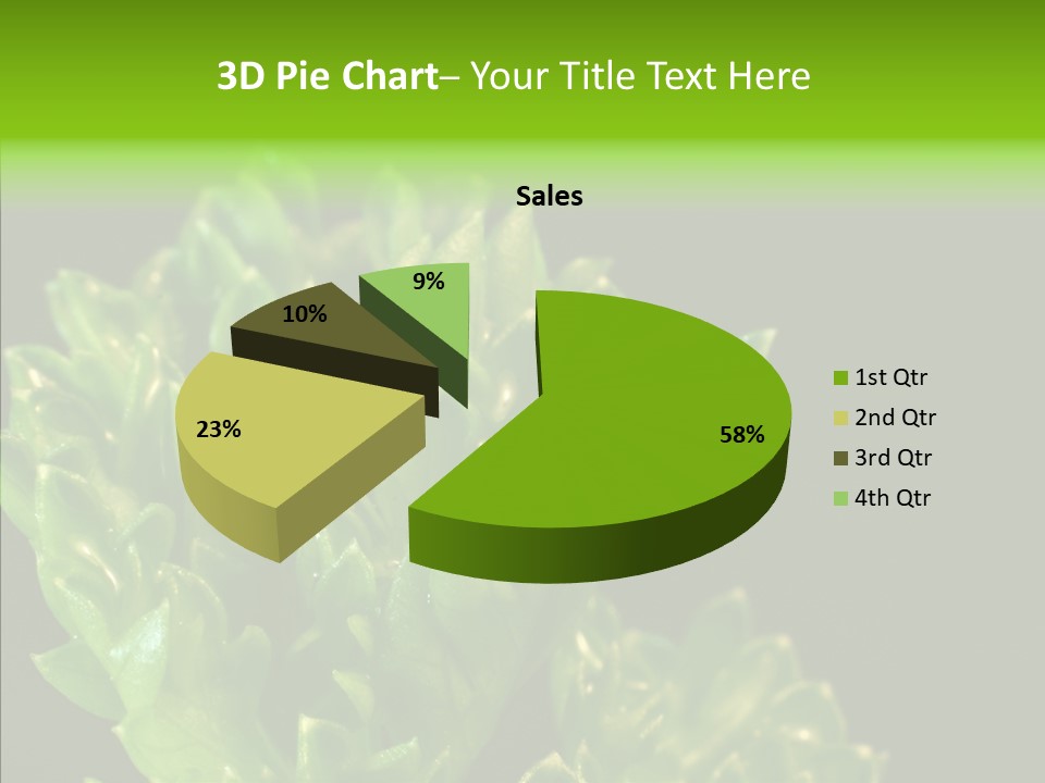 Close Leafy Harvest PowerPoint Template