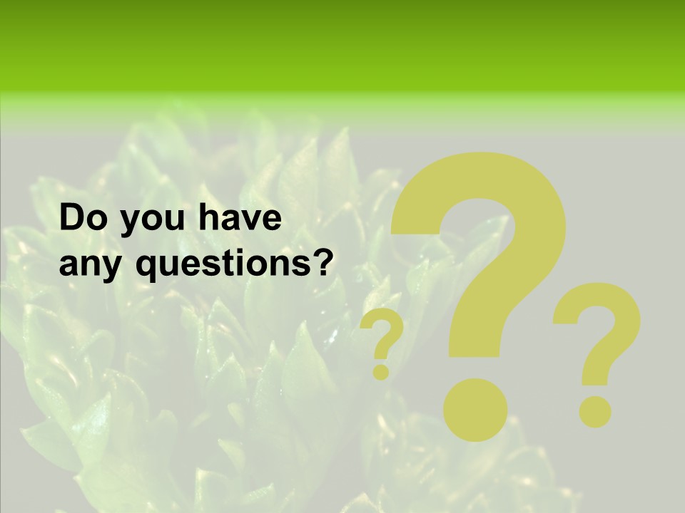 Close Leafy Harvest PowerPoint Template