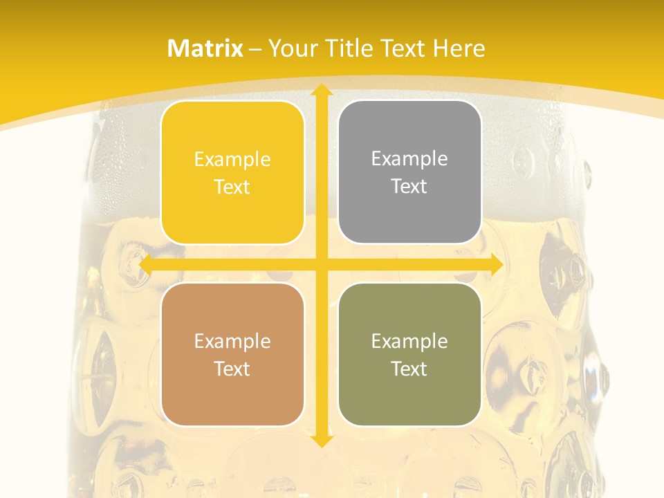 Background Drink Golden PowerPoint Template
