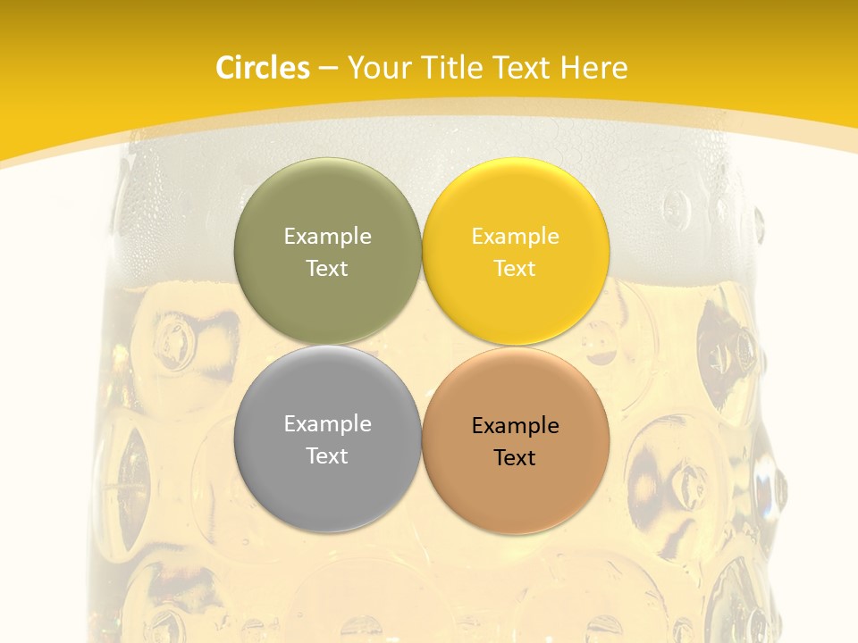 Background Drink Golden PowerPoint Template