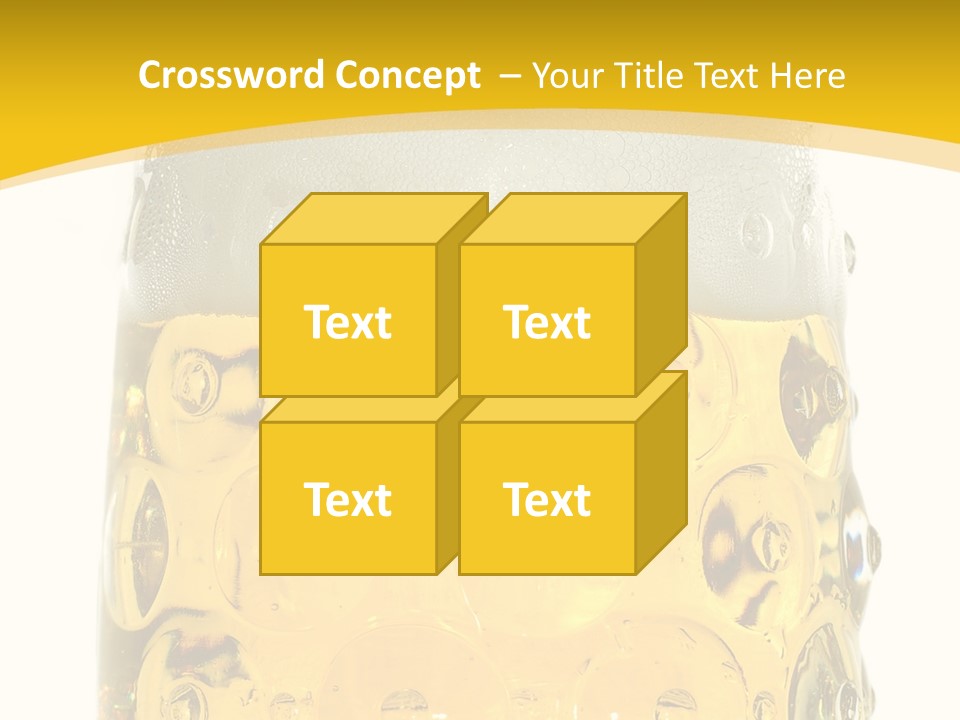 Background Drink Golden PowerPoint Template