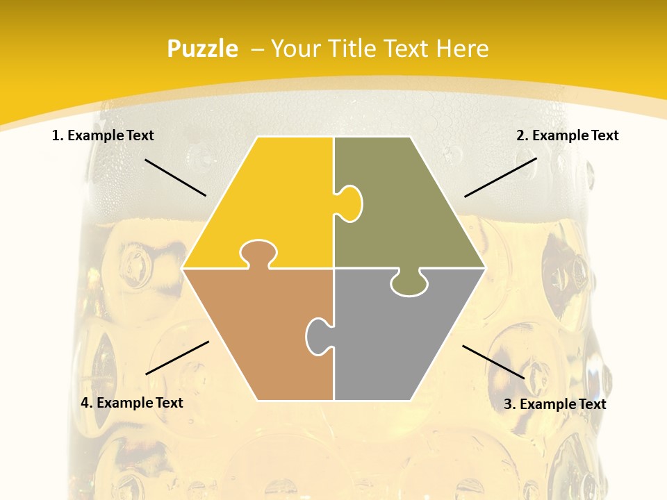 Background Drink Golden PowerPoint Template