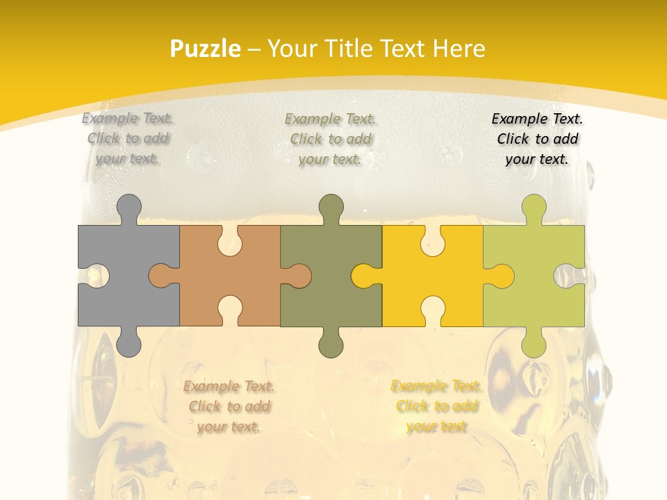 Background Drink Golden PowerPoint Template