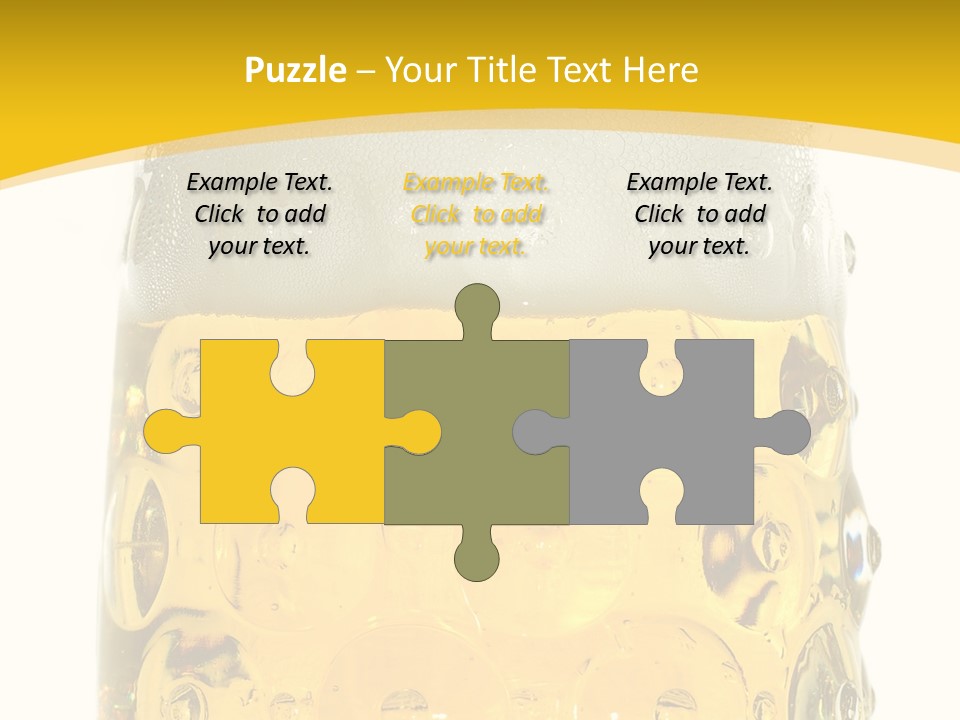 Background Drink Golden PowerPoint Template