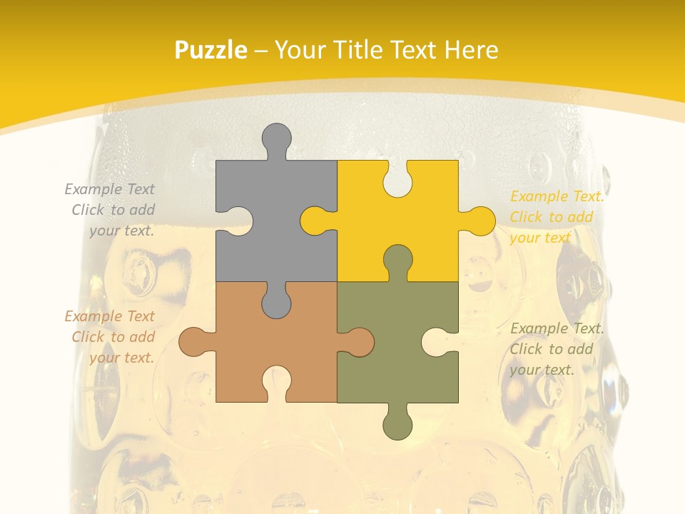 Background Drink Golden PowerPoint Template