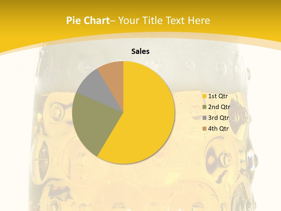 Background Drink Golden PowerPoint Template