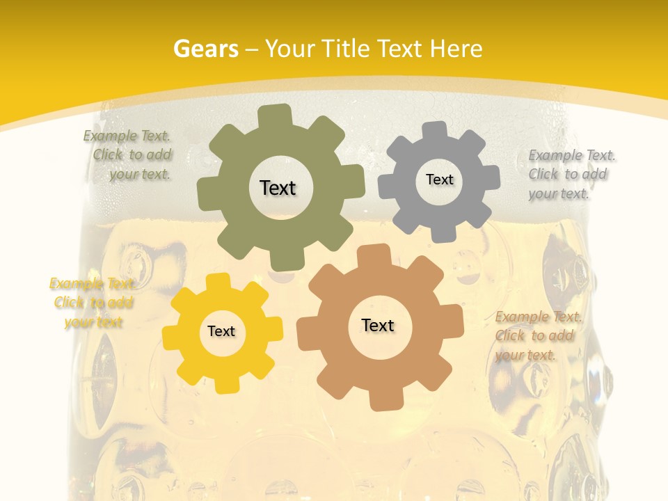 Background Drink Golden PowerPoint Template