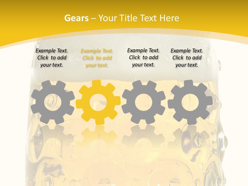 Background Drink Golden PowerPoint Template