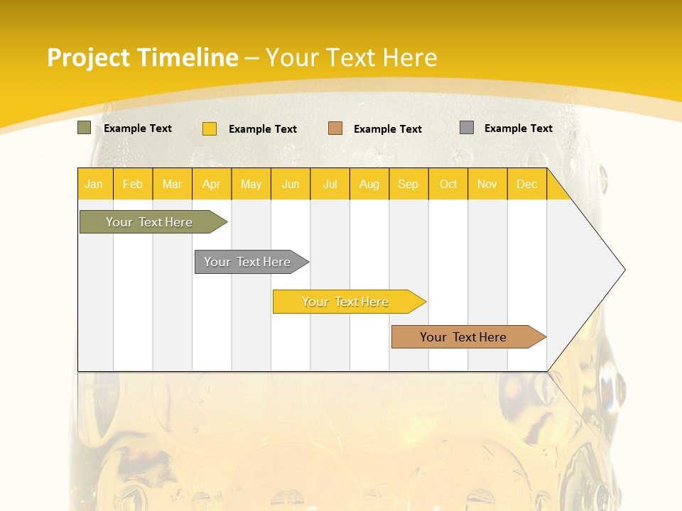 Background Drink Golden PowerPoint Template