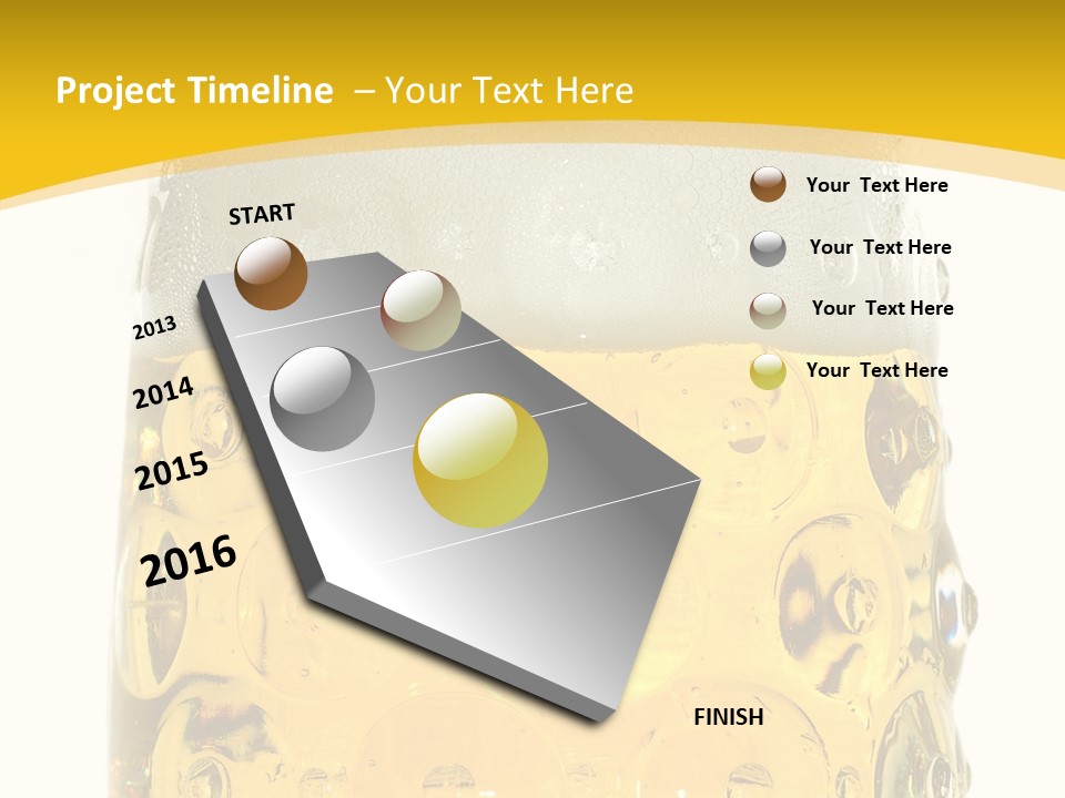 Background Drink Golden PowerPoint Template