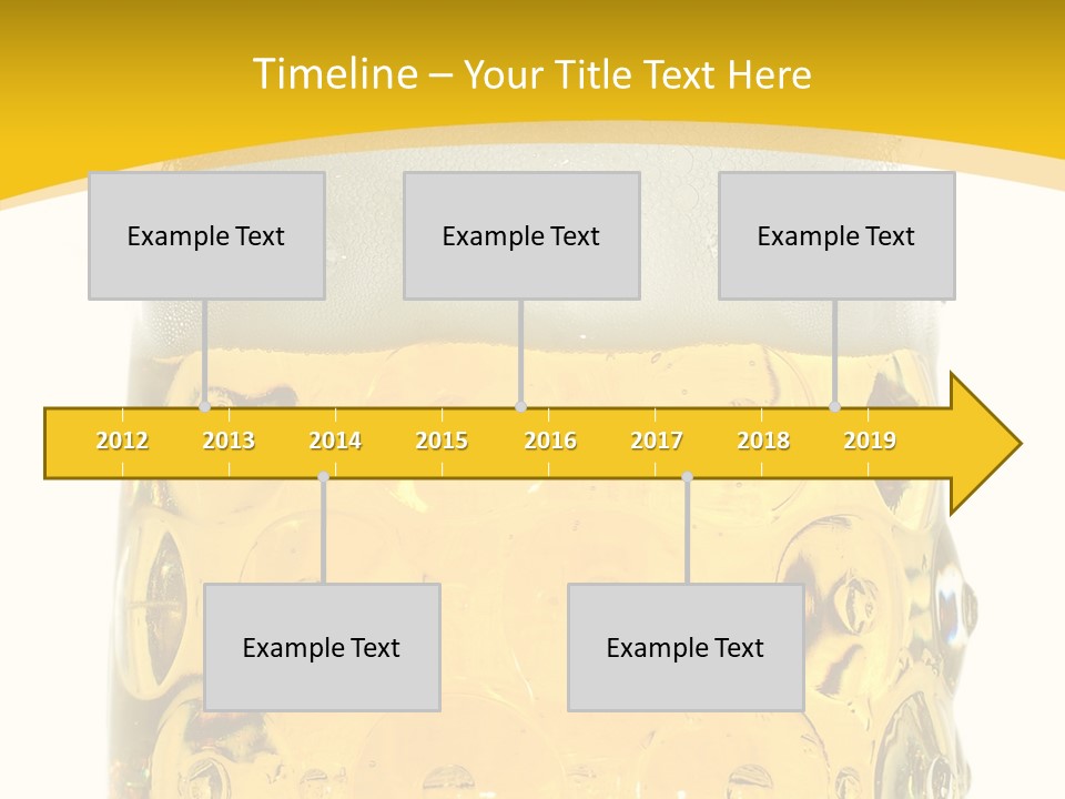 Background Drink Golden PowerPoint Template