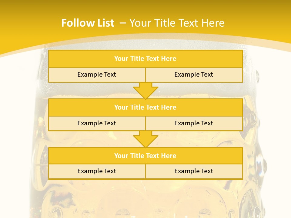 Background Drink Golden PowerPoint Template