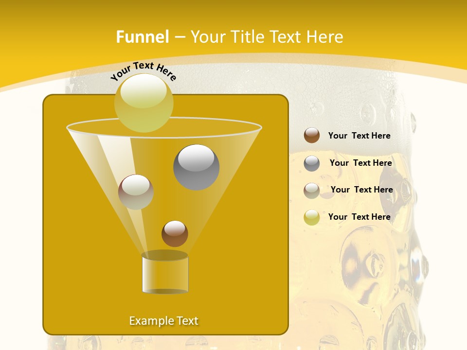 Background Drink Golden PowerPoint Template