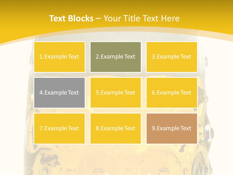 Background Drink Golden PowerPoint Template