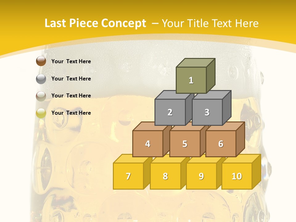 Background Drink Golden PowerPoint Template