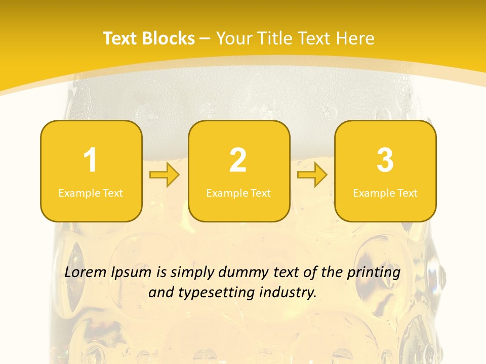 Background Drink Golden PowerPoint Template