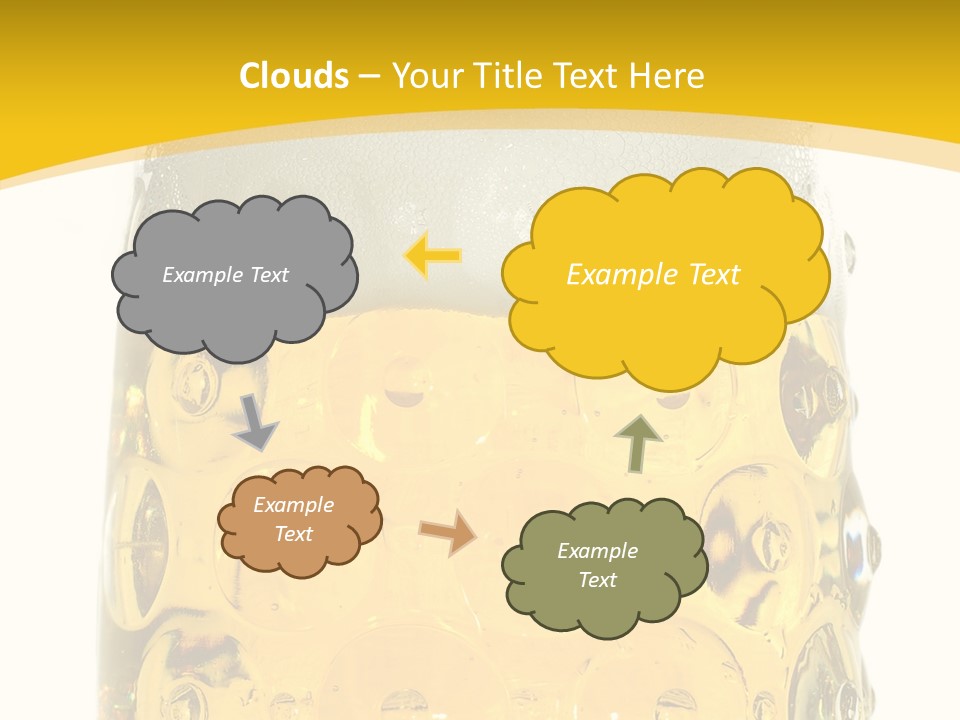Background Drink Golden PowerPoint Template