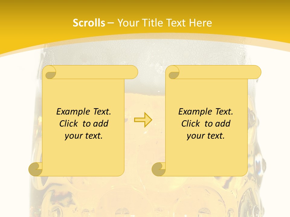 Background Drink Golden PowerPoint Template